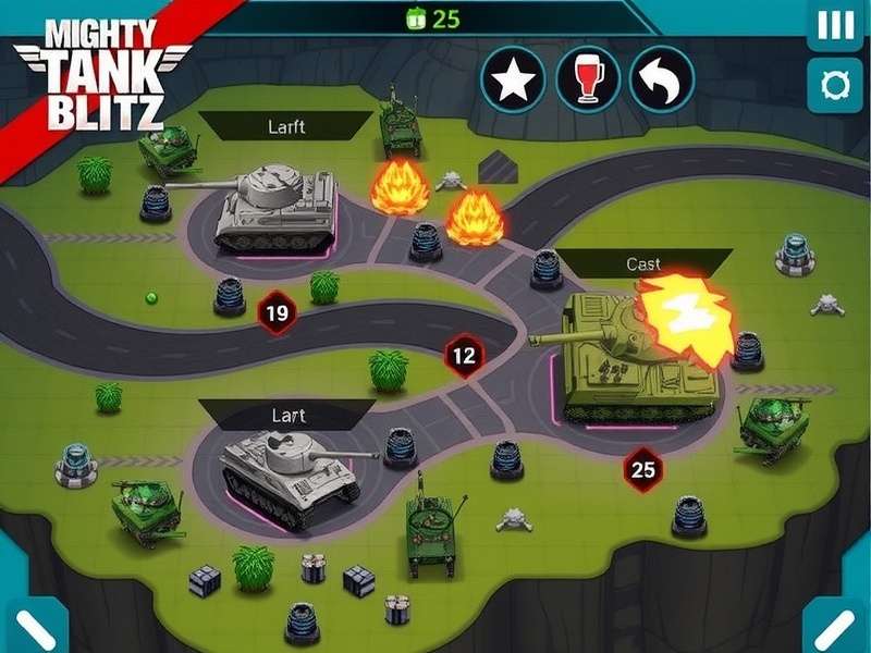 Mighty Tank Blitz Game Screenshot